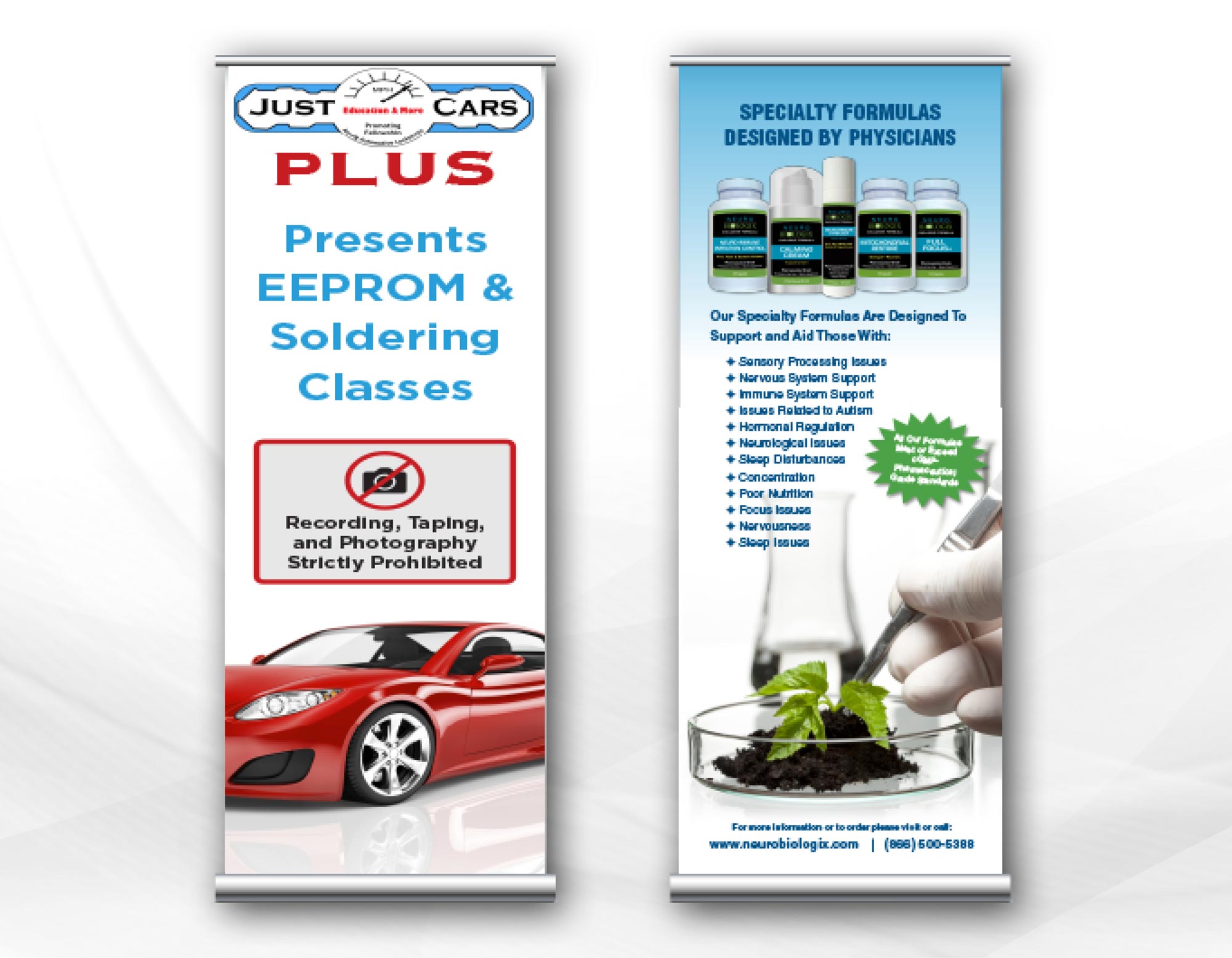 Just Cars/Neuro Popup Banner Stand